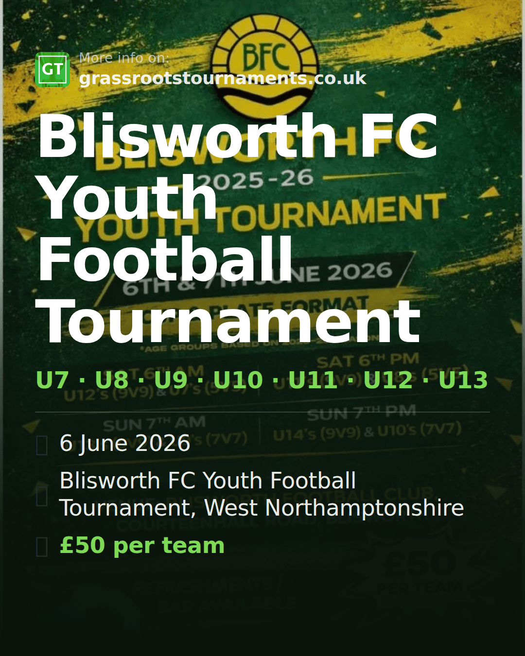 Blisworth FC Youth Football Tournament — social preview