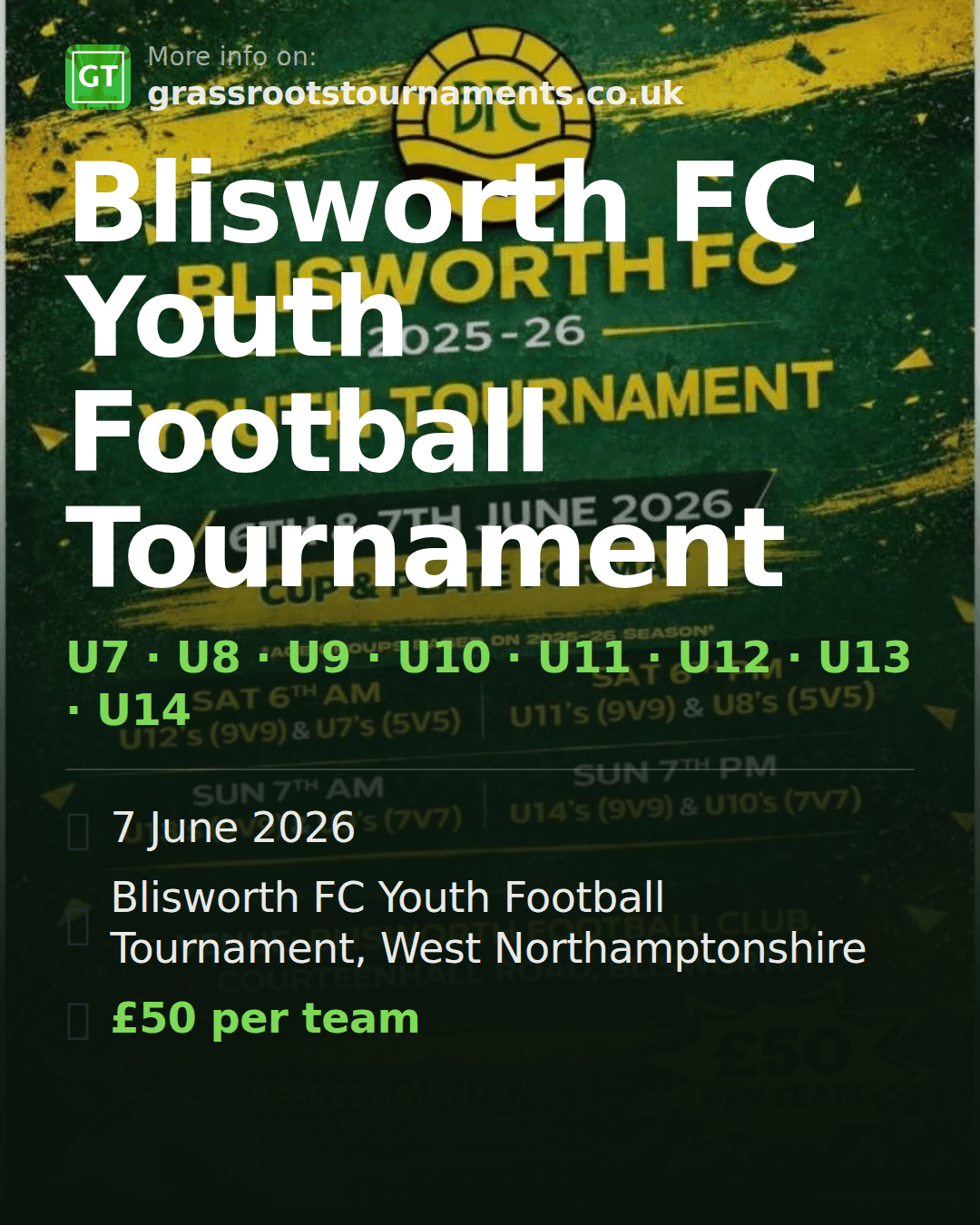 Blisworth FC Youth Football Tournament — social preview