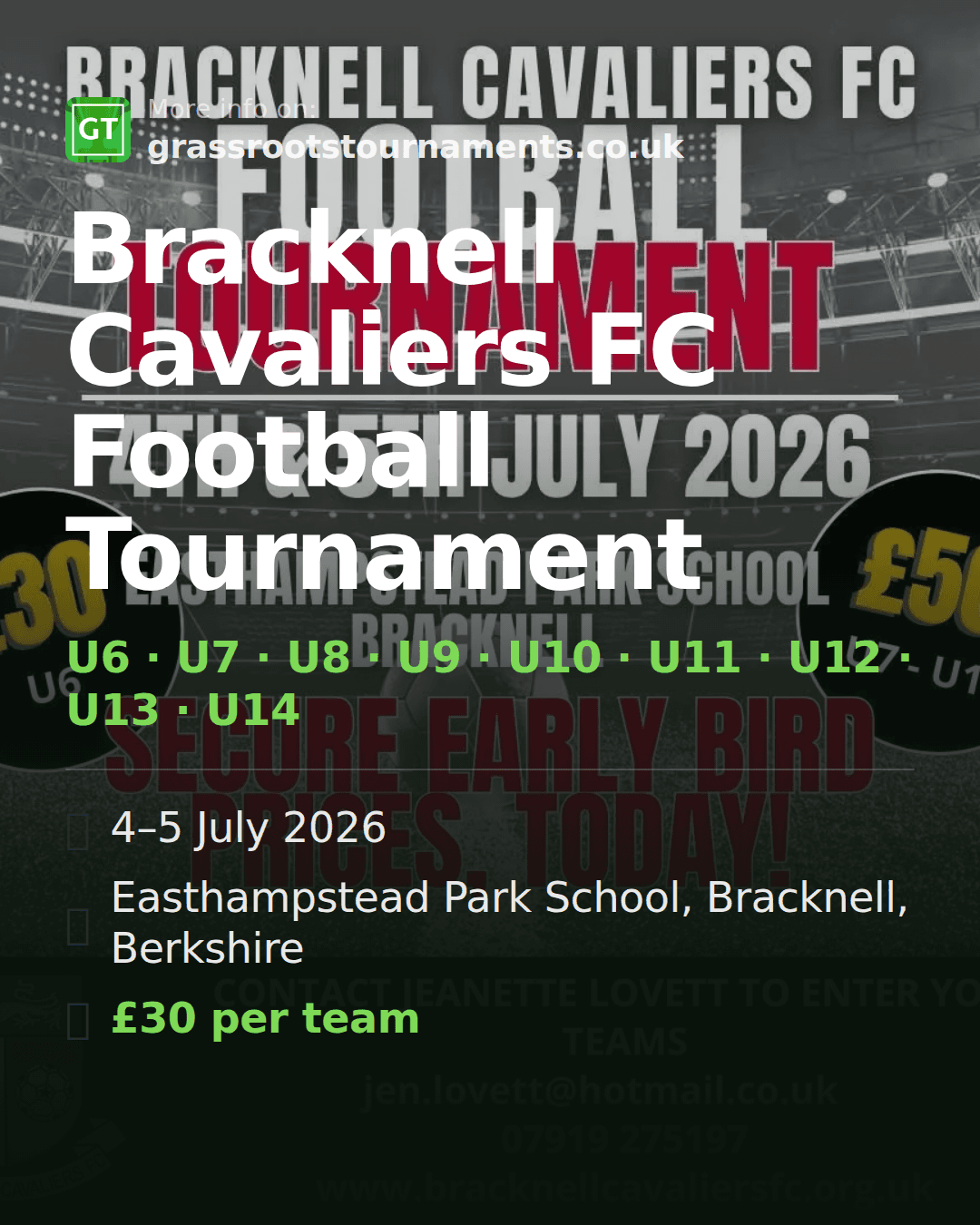 Bracknell Cavaliers FC Football Tournament — social preview