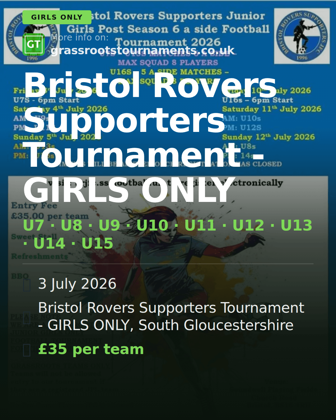 Bristol Rovers Supporters Tournament - GIRLS ONLY — social preview