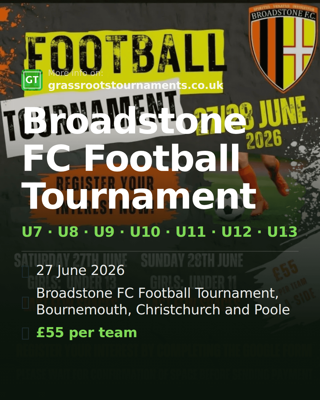 Broadstone FC Football Tournament — social preview