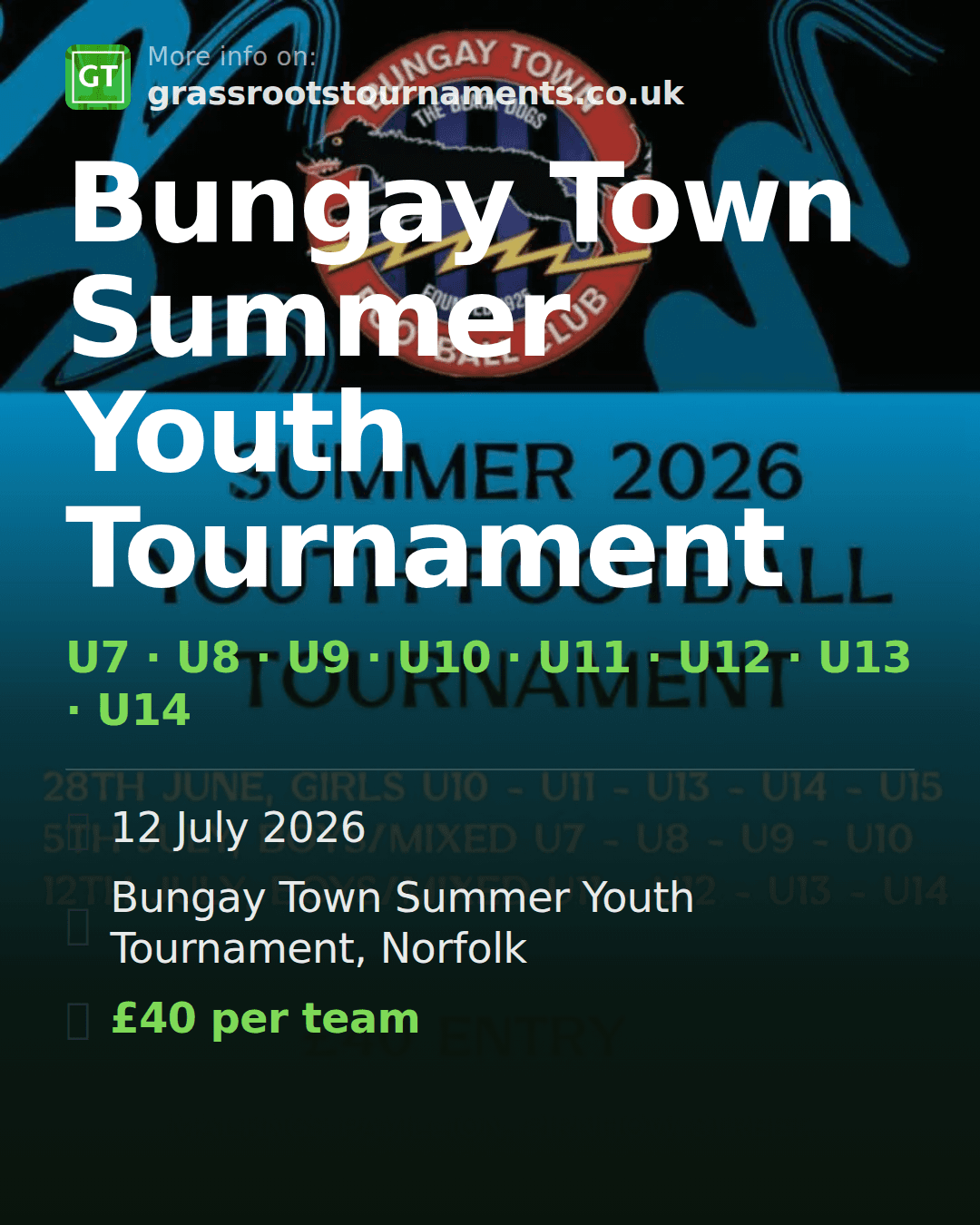 Bungay Town Summer Youth Tournament — social preview