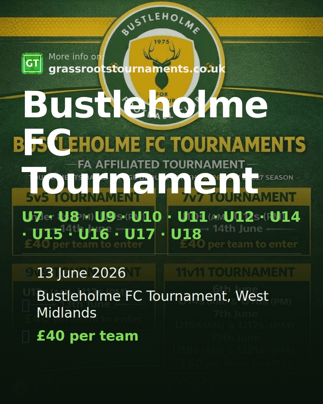 Bustleholme FC Tournament — social preview