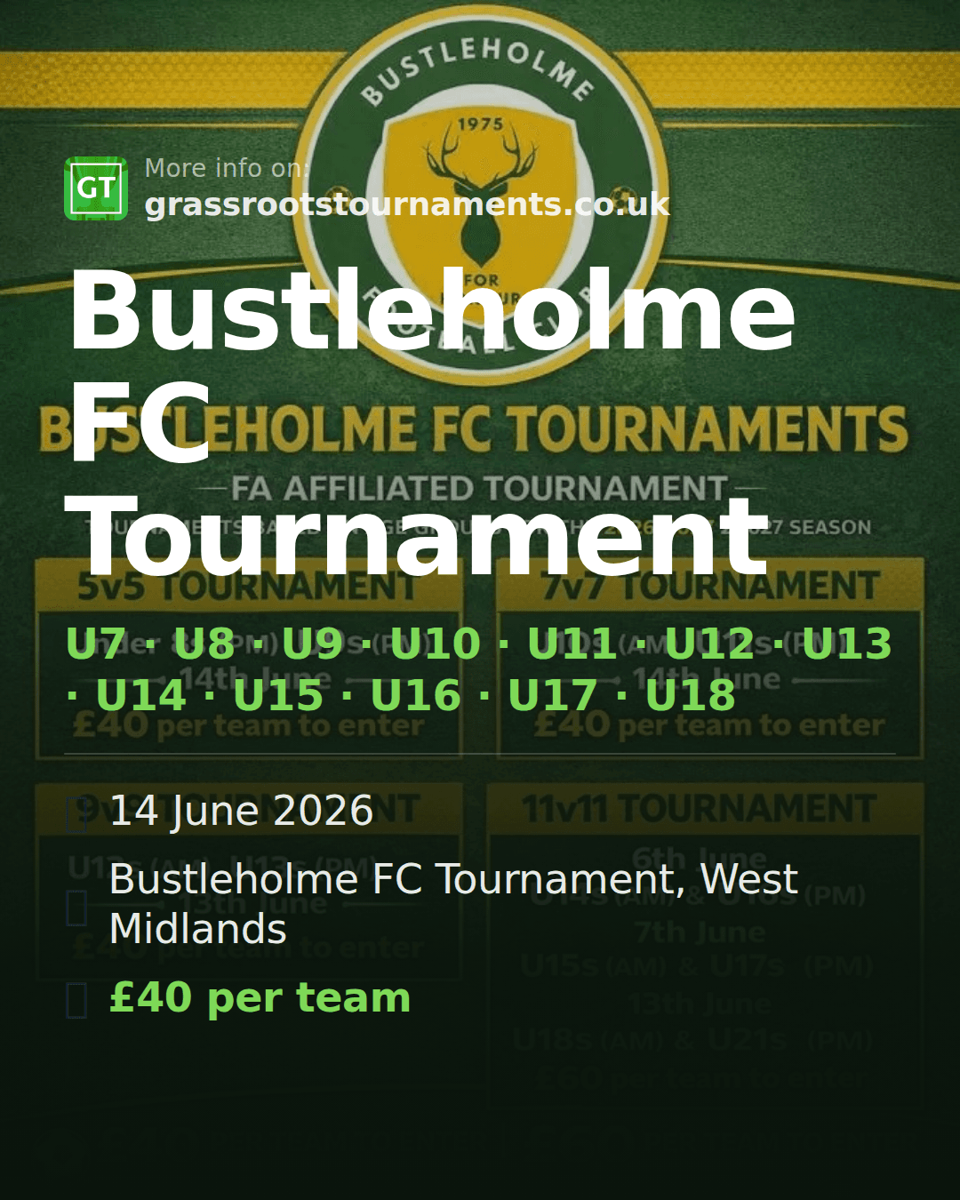 Bustleholme FC Tournament — social preview