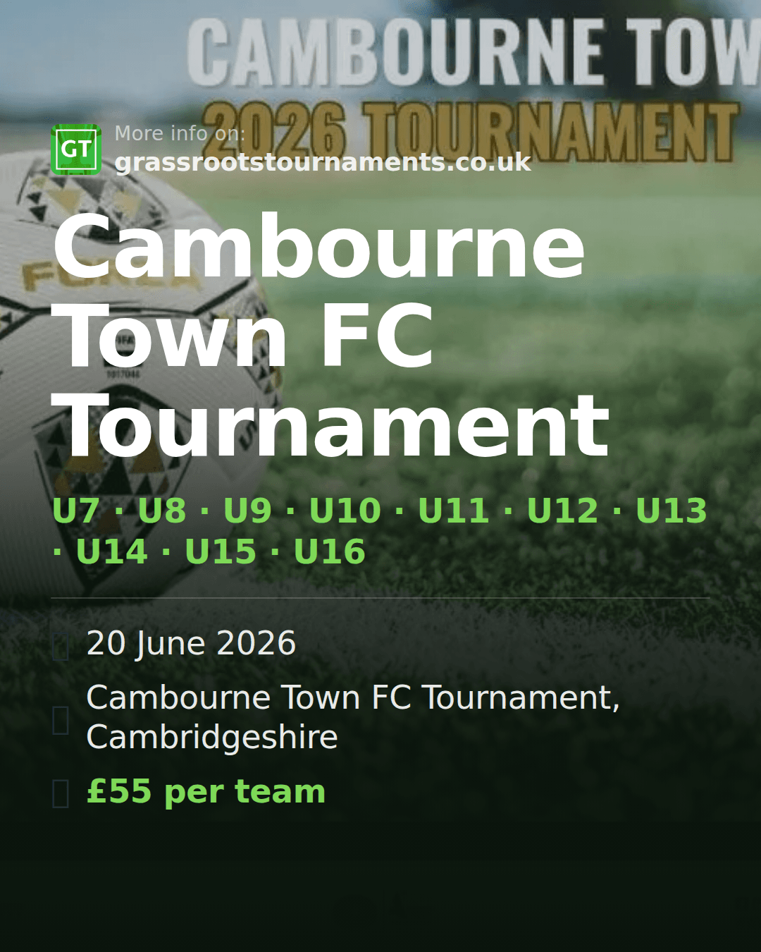 Cambourne Town FC Tournament — social preview