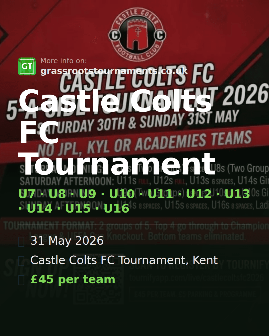 Castle Colts FC Tournament — social preview