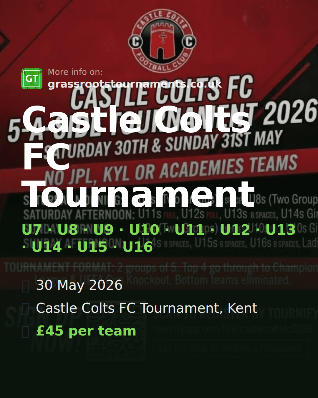 Castle Colts FC Tournament — social preview