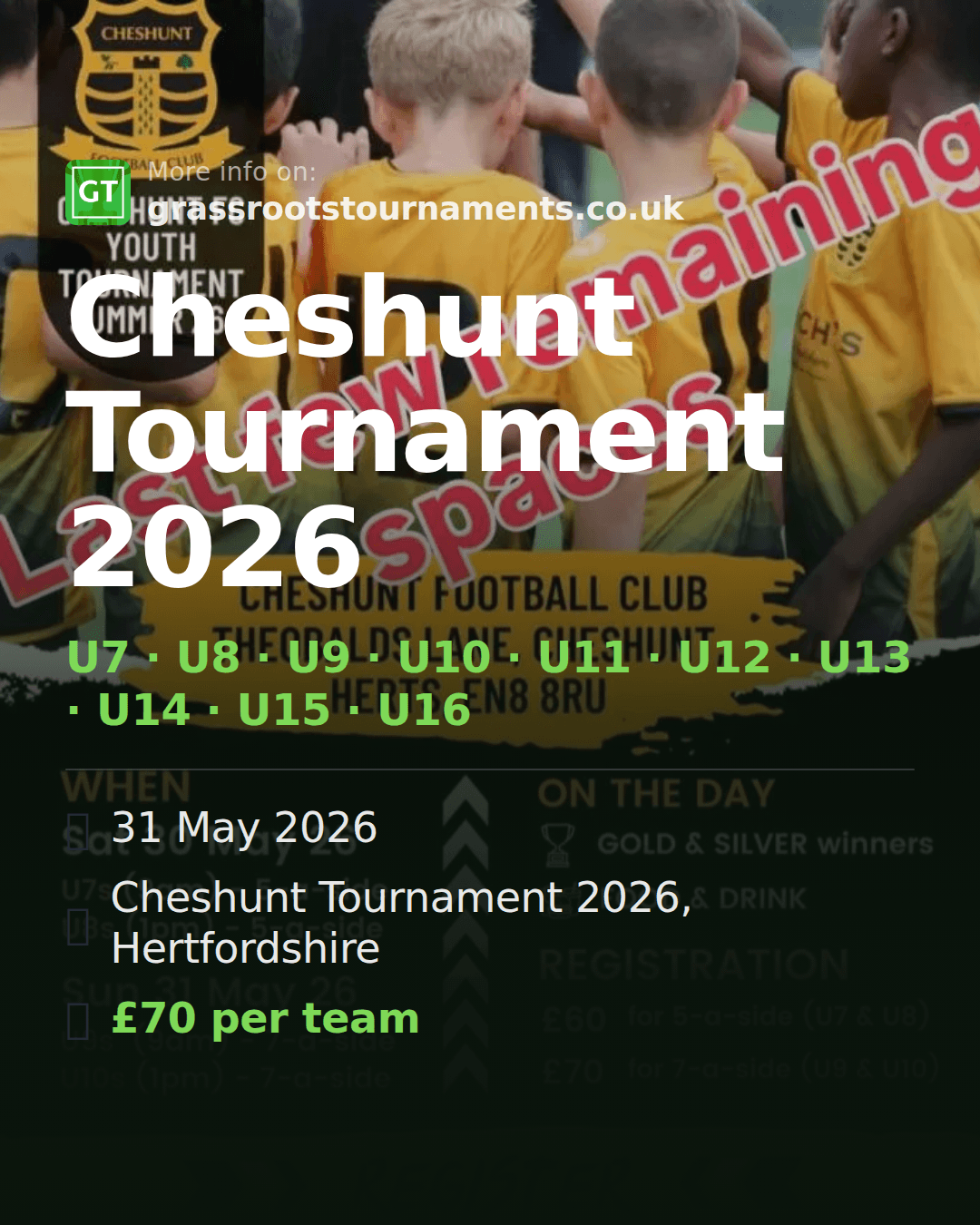 Cheshunt Tournament 2026 — social preview
