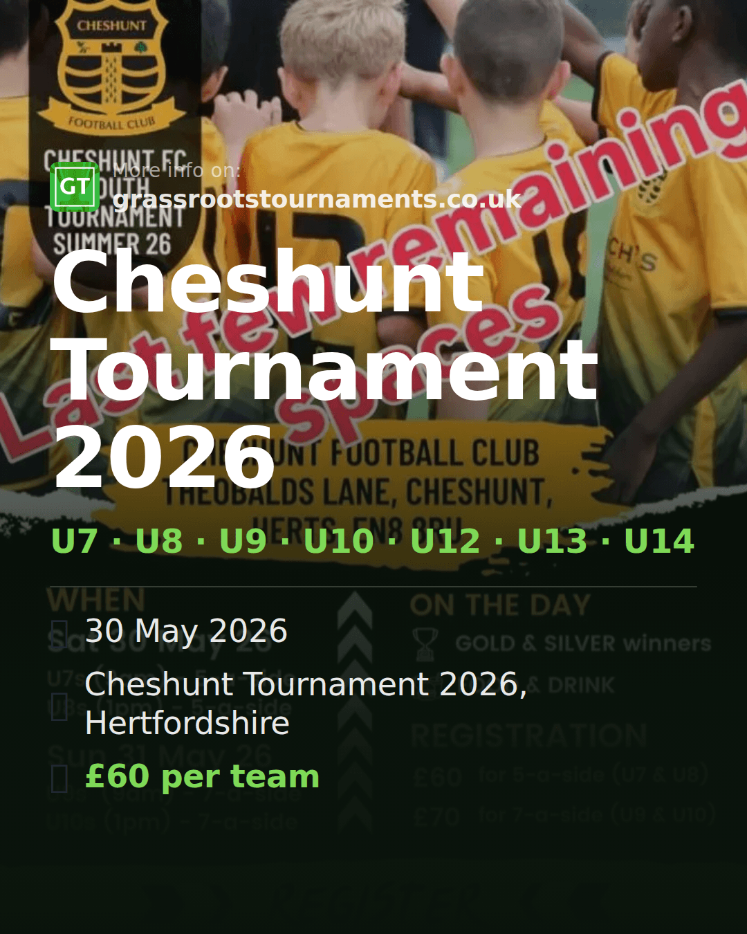 Cheshunt Tournament 2026 — social preview