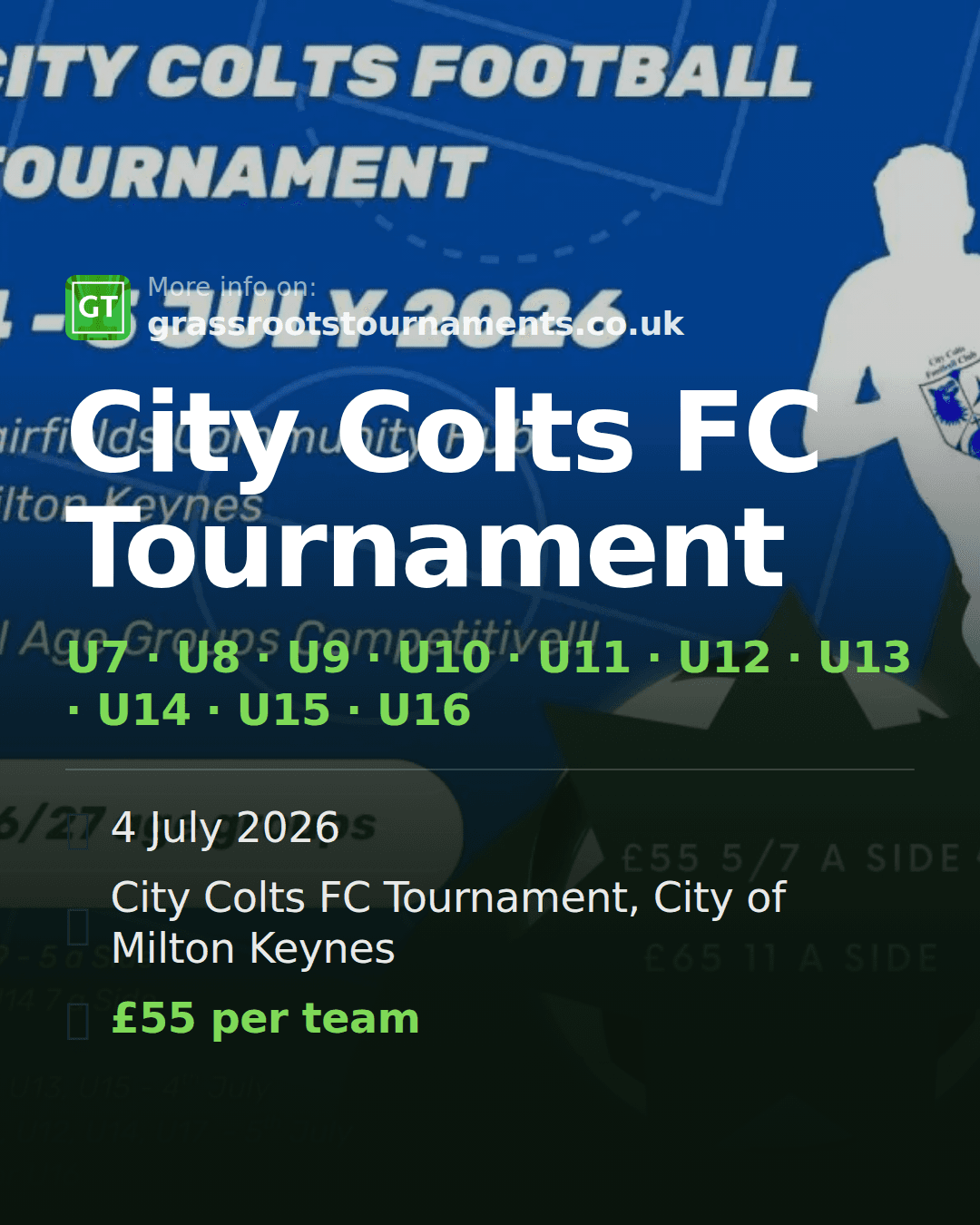City Colts FC Tournament — social preview
