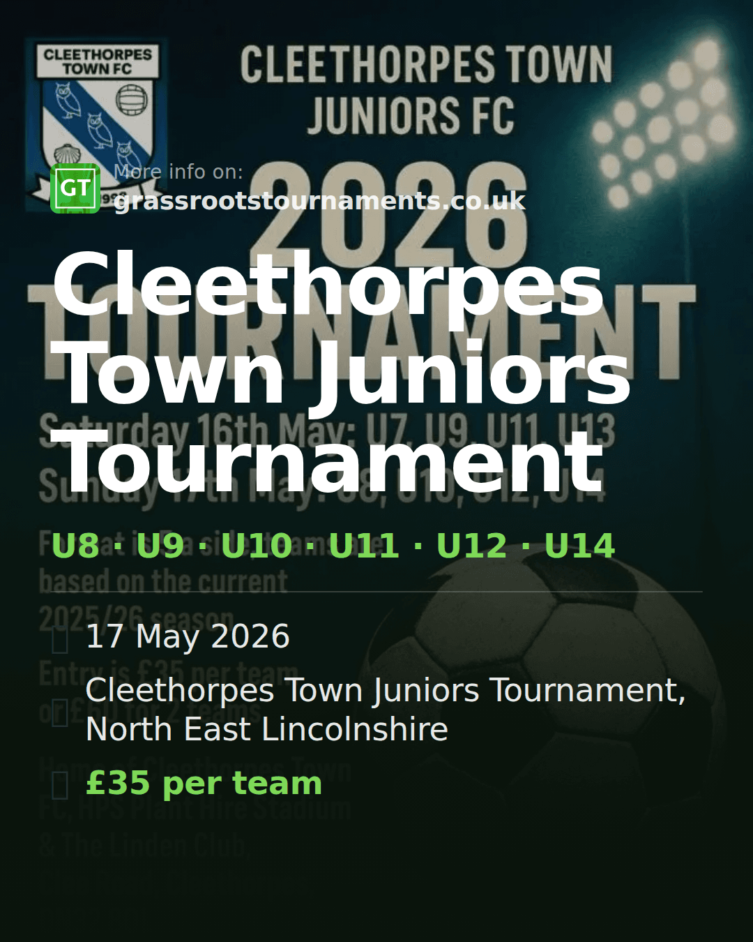 Cleethorpes Town Juniors Tournament — social preview