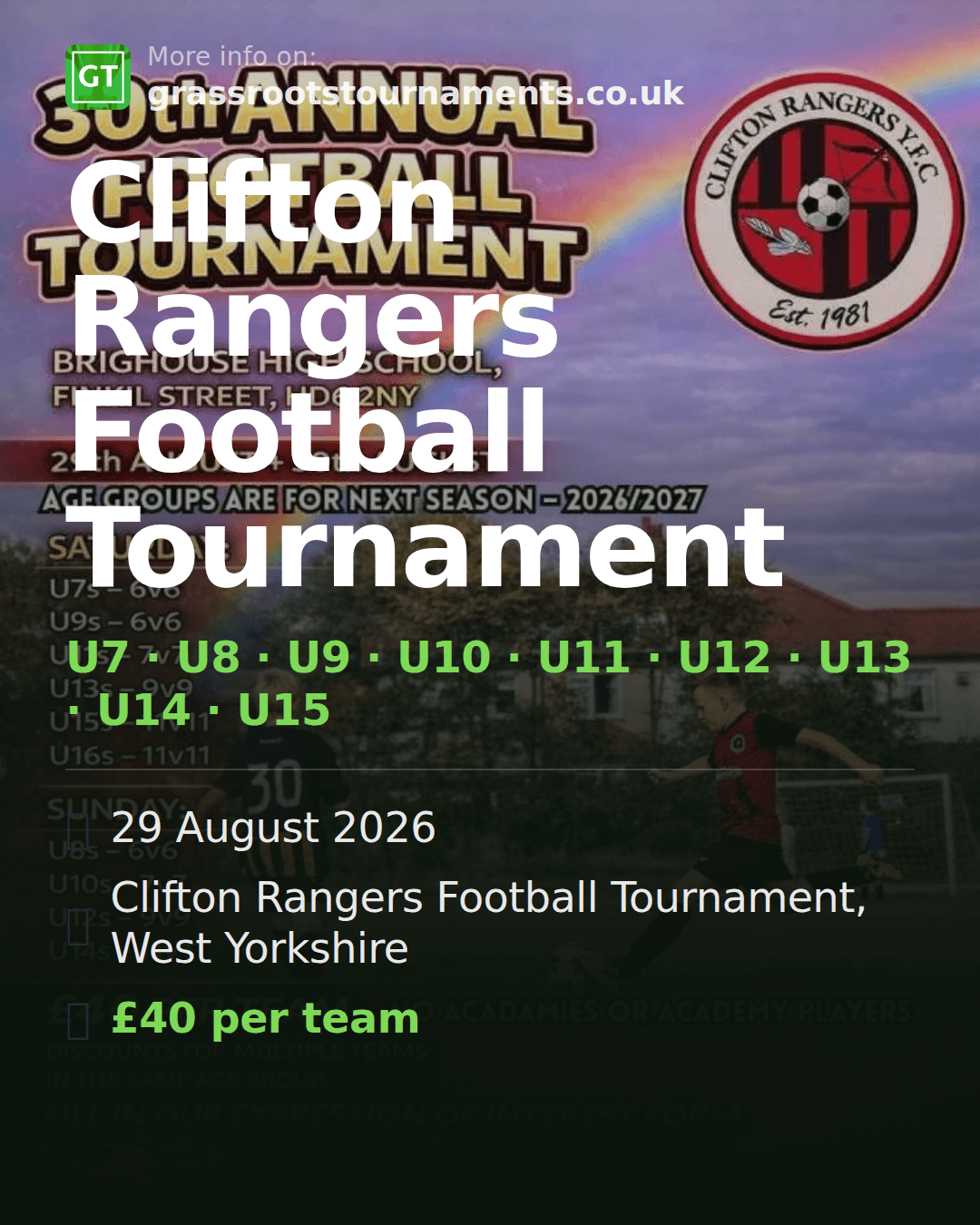 Clifton Rangers Football Tournament — social preview