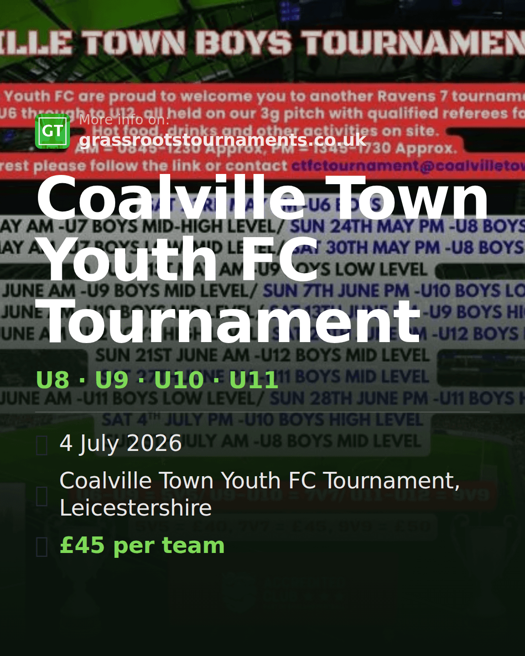 Coalville Town Youth FC Tournament — social preview