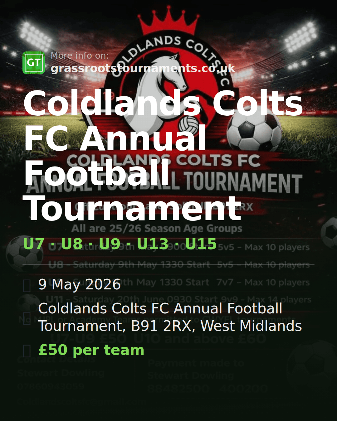 Coldlands Colts FC Annual Football Tournament — social preview