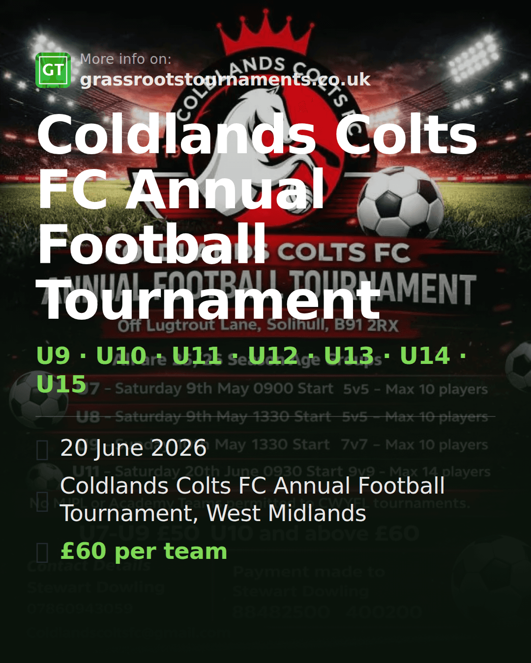 Coldlands Colts FC Annual Football Tournament — social preview