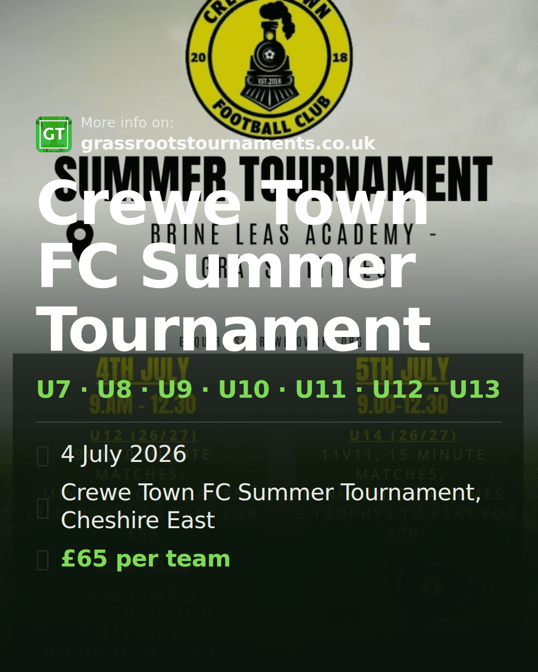 Crewe Town FC Summer Tournament — social preview