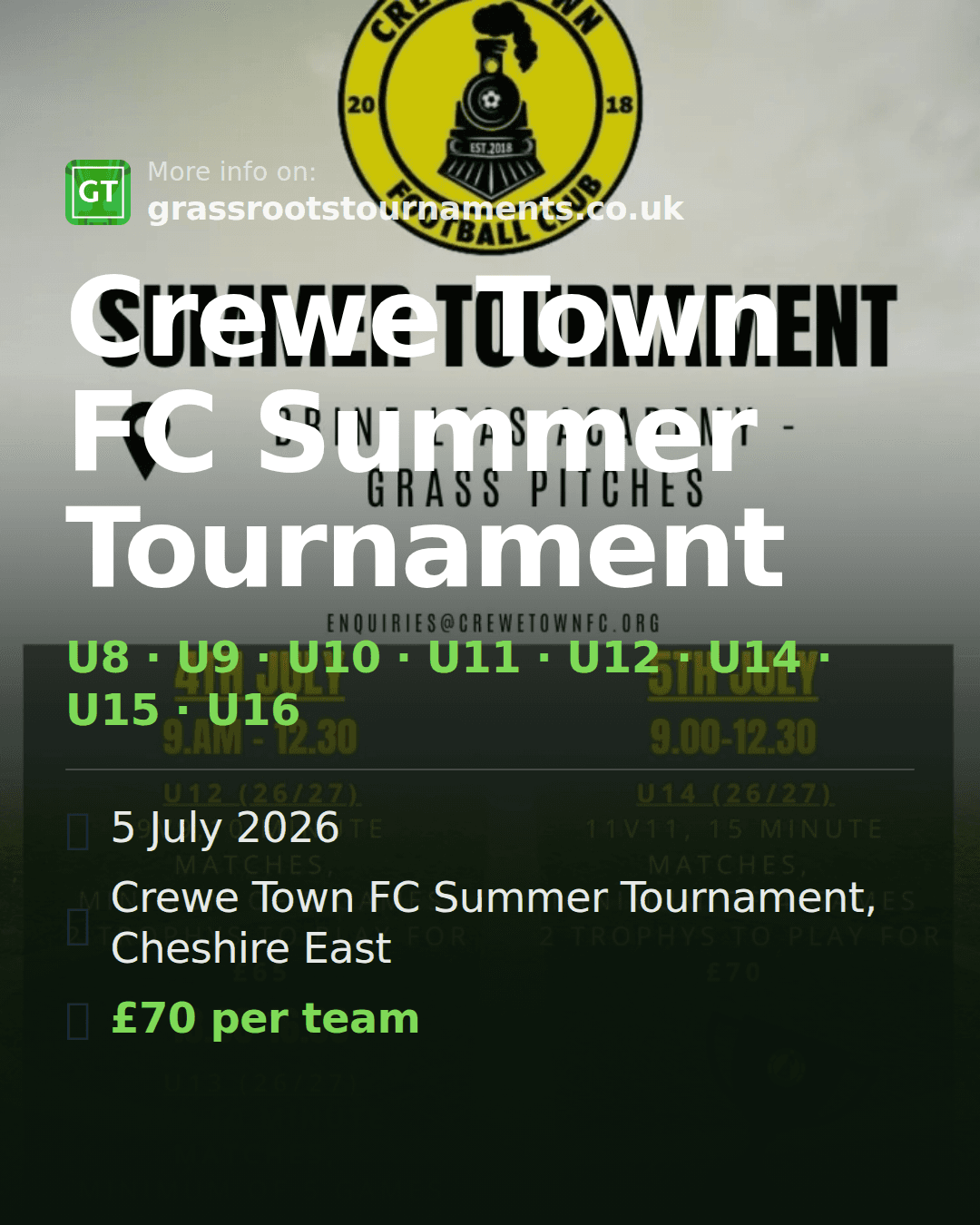 Crewe Town FC Summer Tournament — social preview