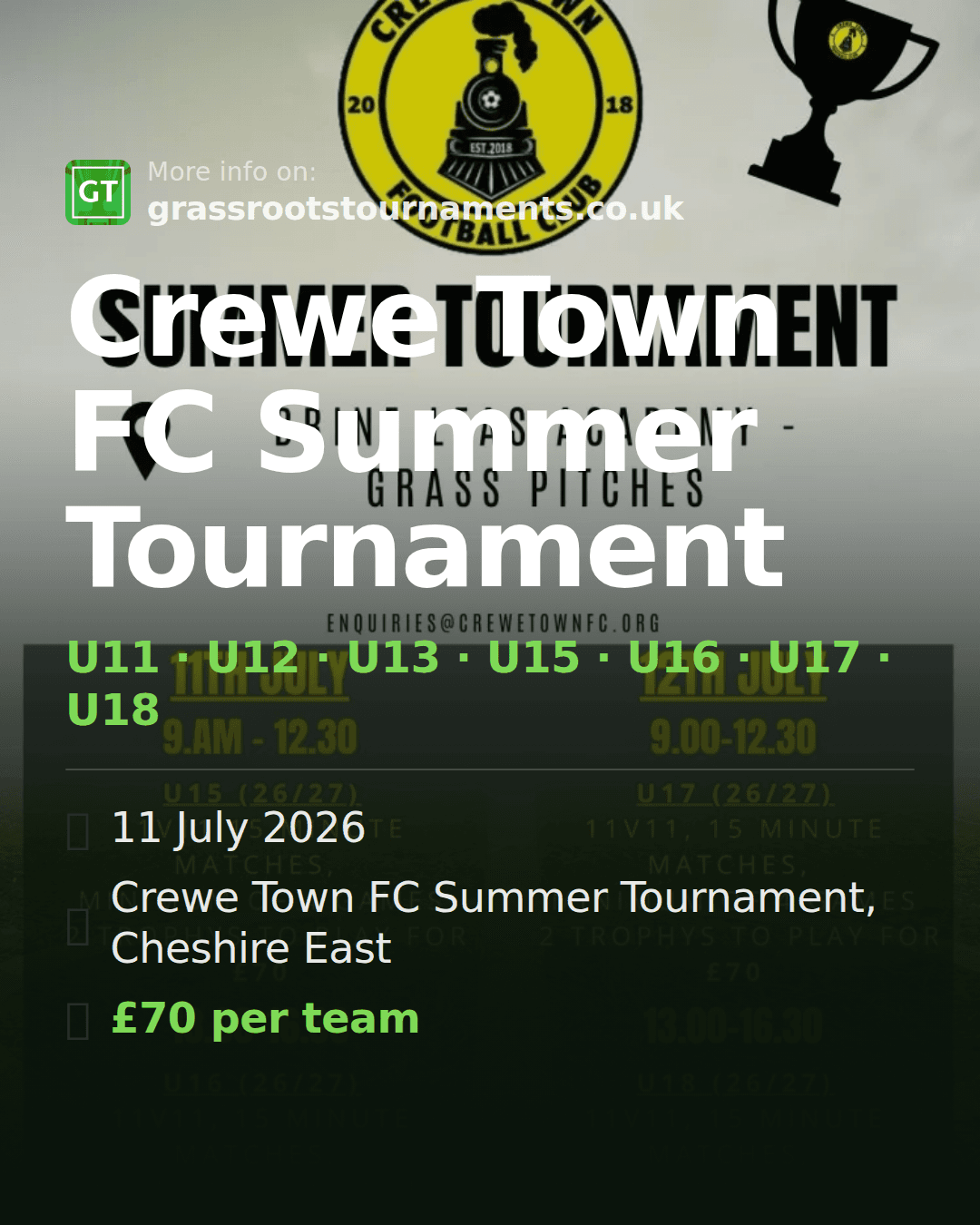 Crewe Town FC Summer Tournament — social preview