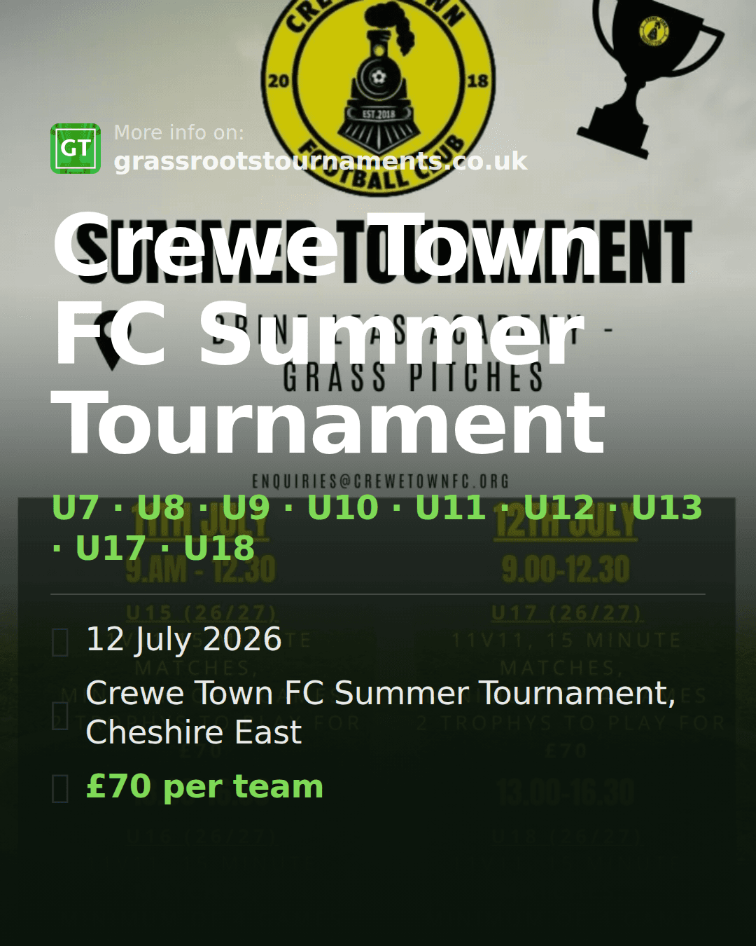 Crewe Town FC Summer Tournament — social preview