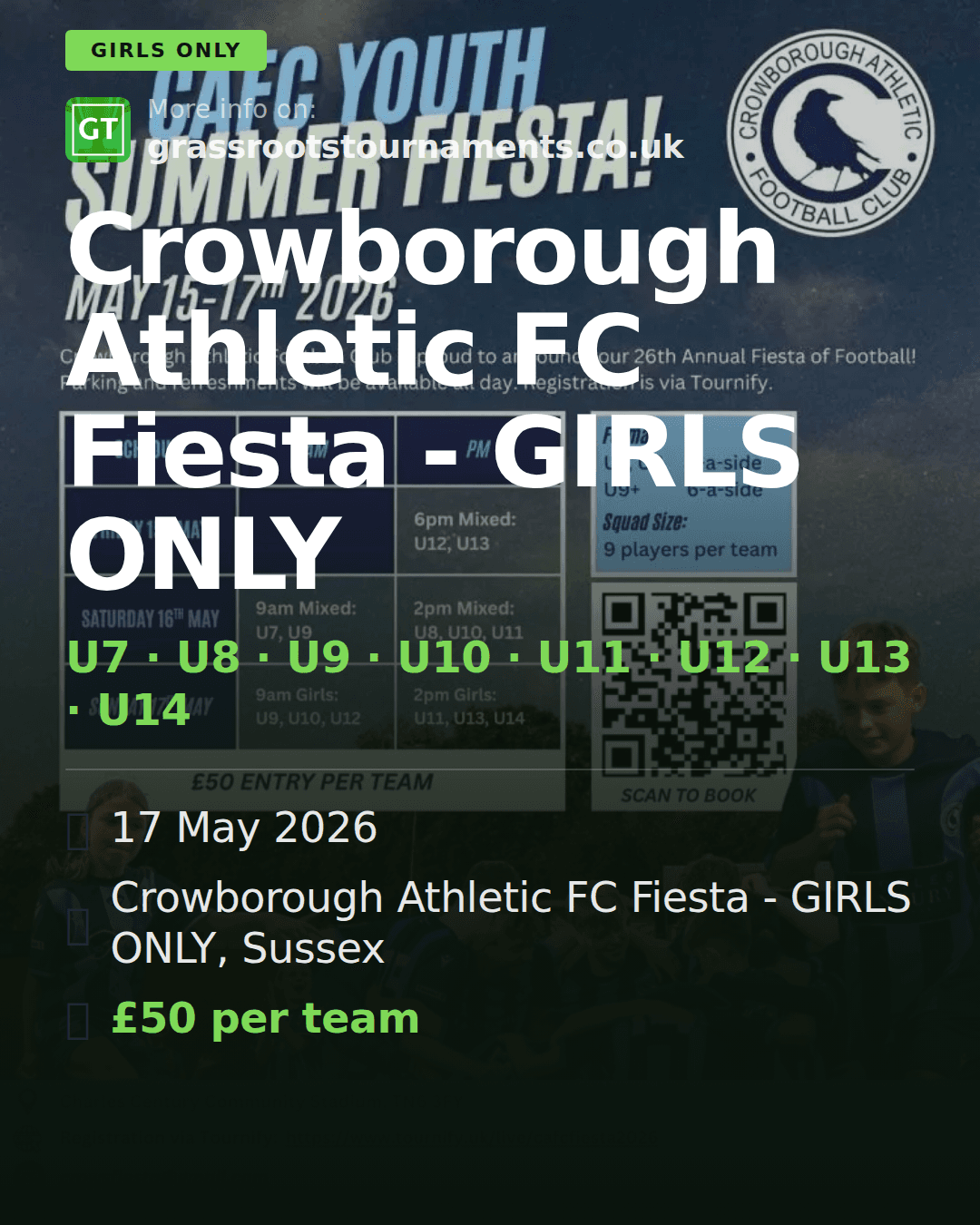 Crowborough Athletic FC Fiesta - GIRLS ONLY — social preview