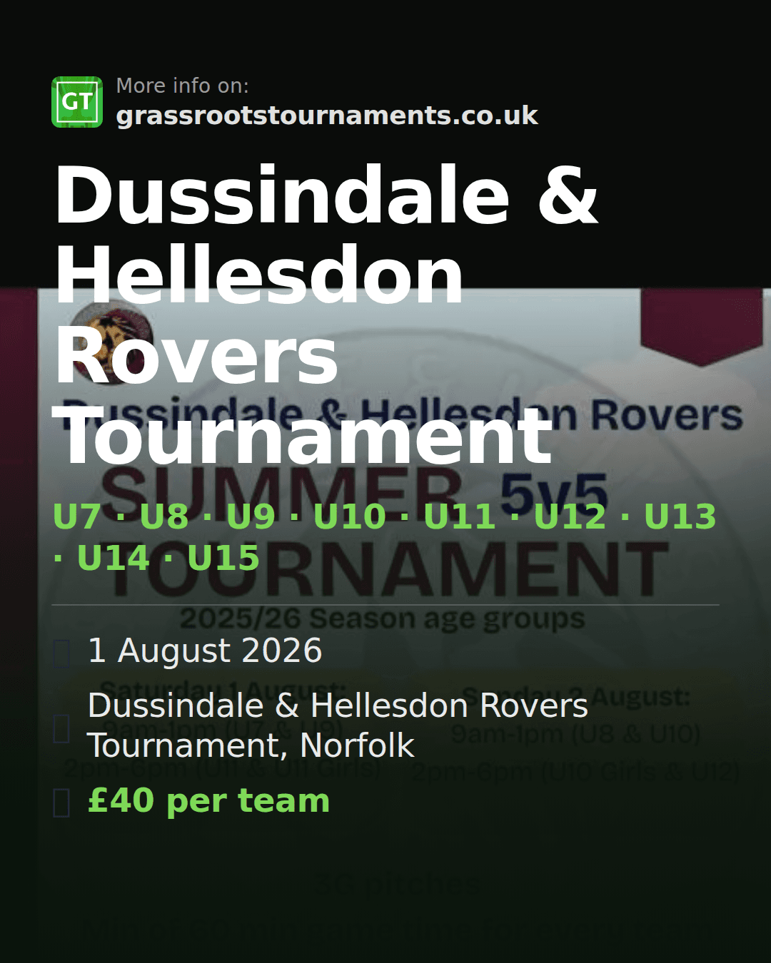 Dussindale & Hellesdon Rovers Tournament — social preview