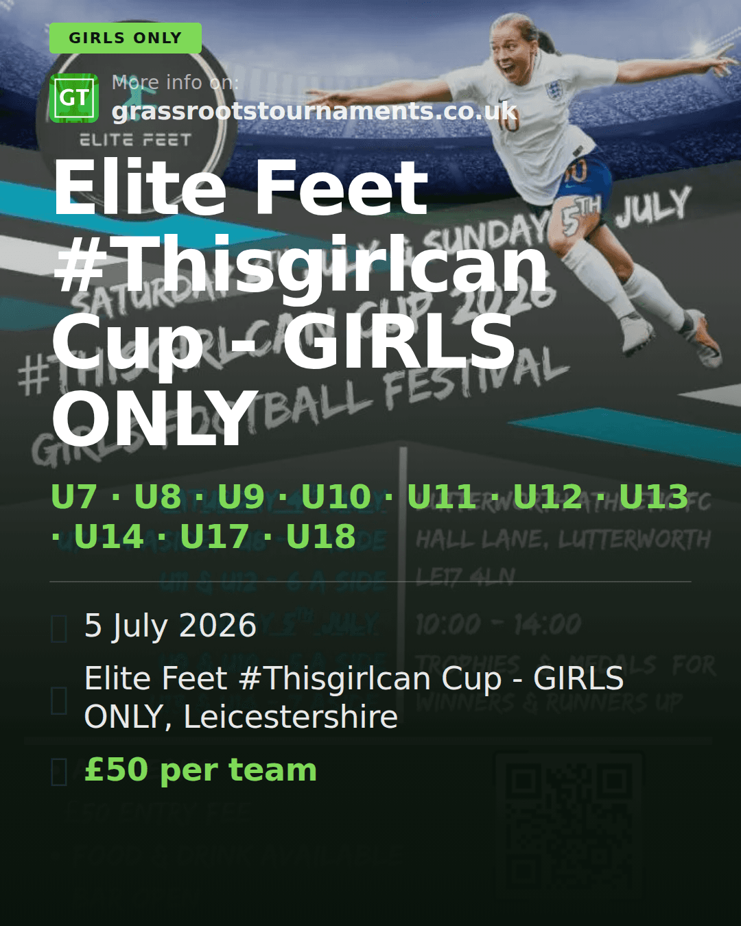 Elite Feet #Thisgirlcan Cup - GIRLS ONLY — social preview