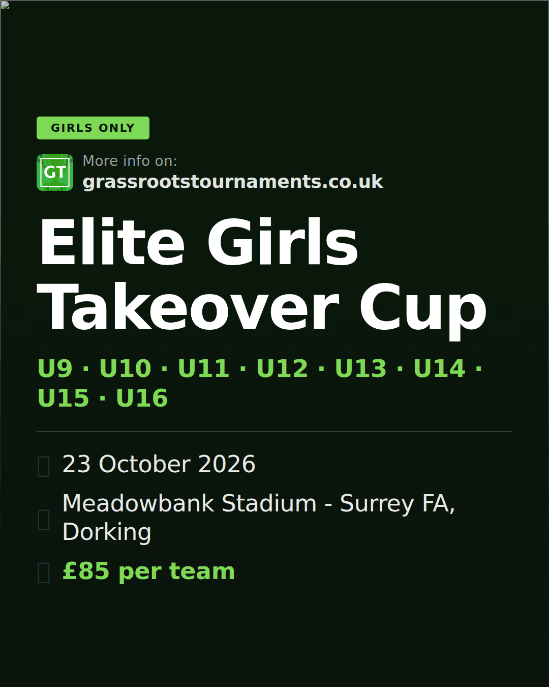 Elite Girls Takeover Cup — social preview