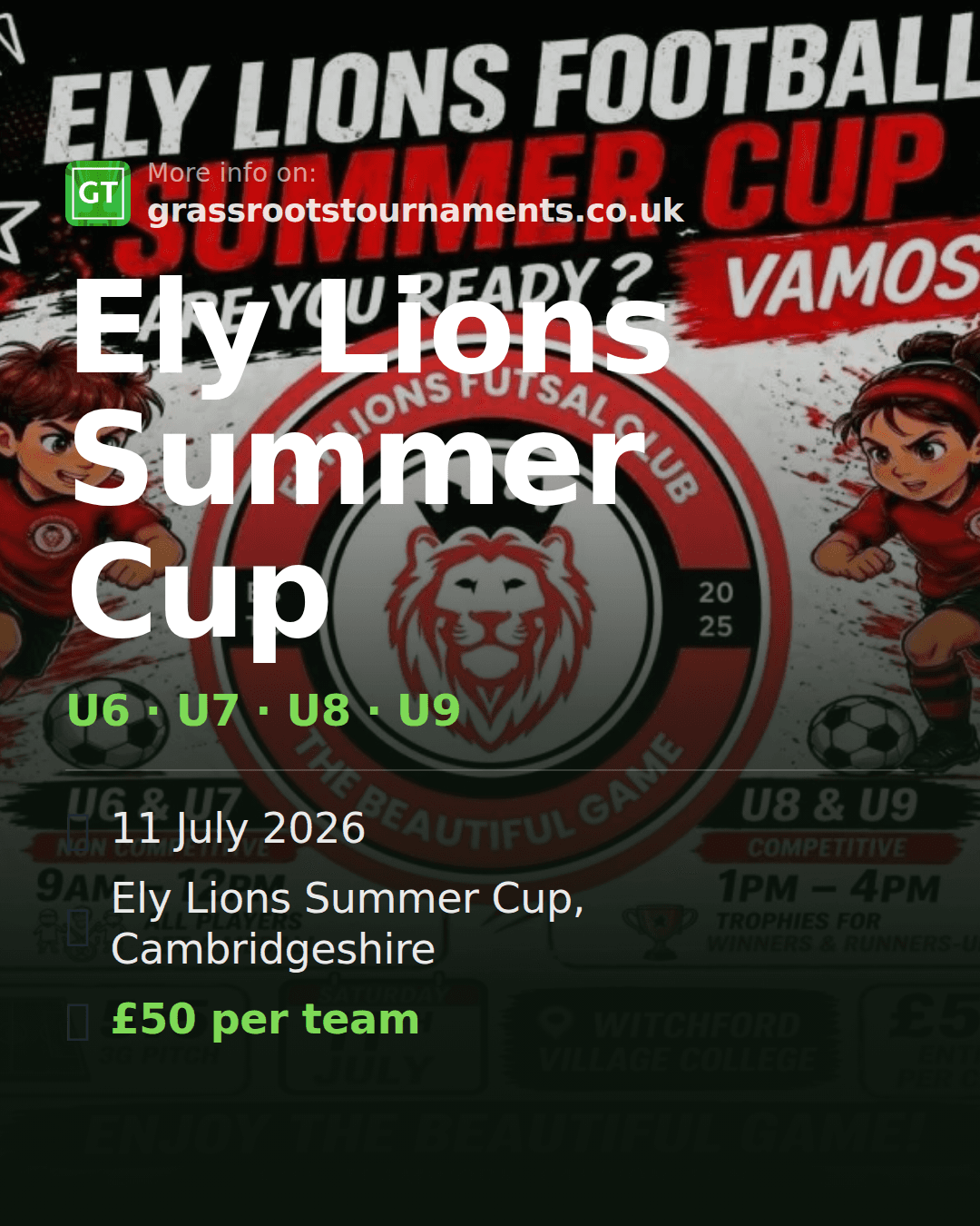 Ely Lions Summer Cup — social preview
