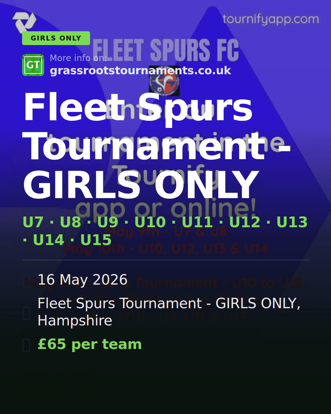Fleet Spurs Tournament - GIRLS ONLY — social preview
