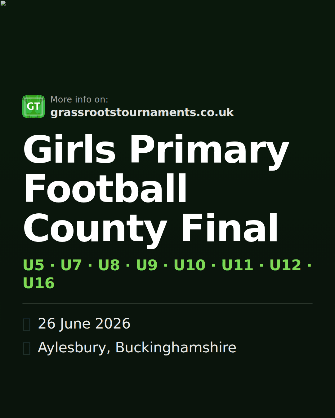 Girls Primary Football County Final — social preview