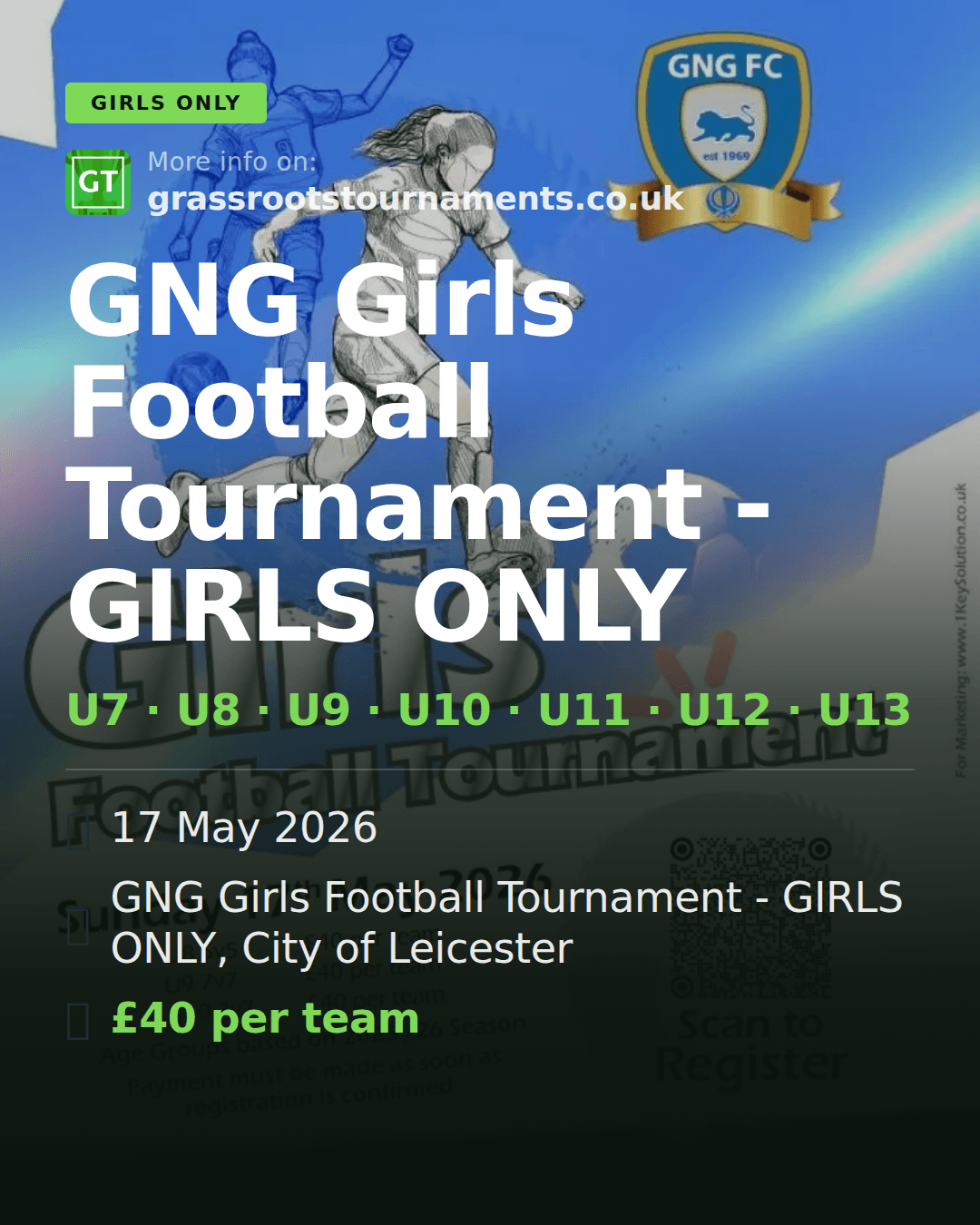GNG Girls Football Tournament - GIRLS ONLY — social preview