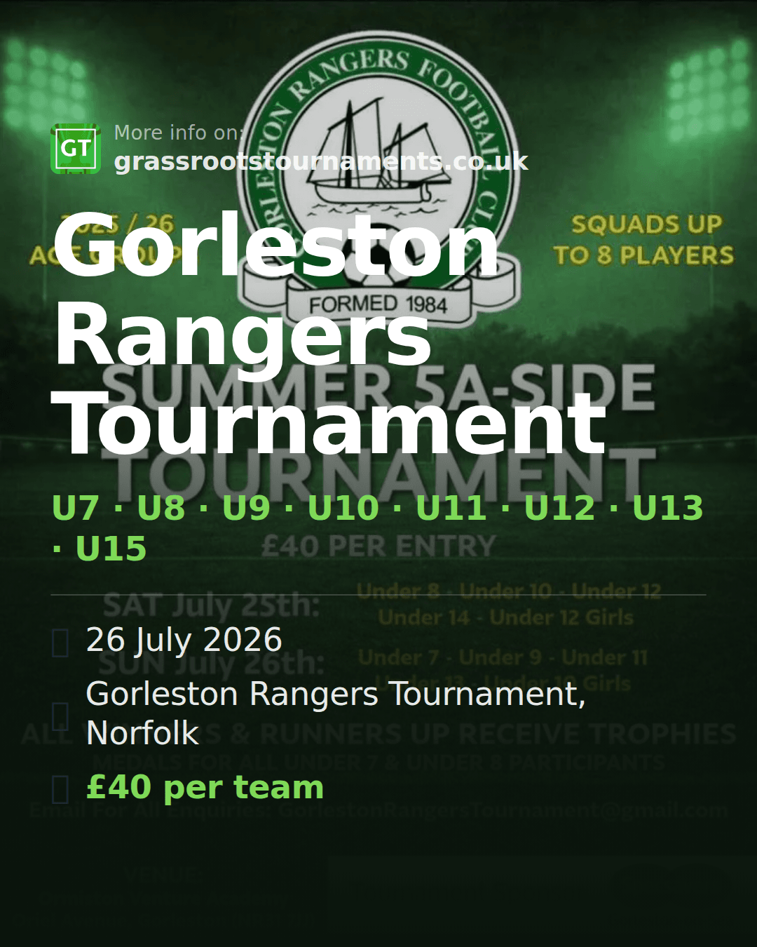 Gorleston Rangers Tournament — social preview
