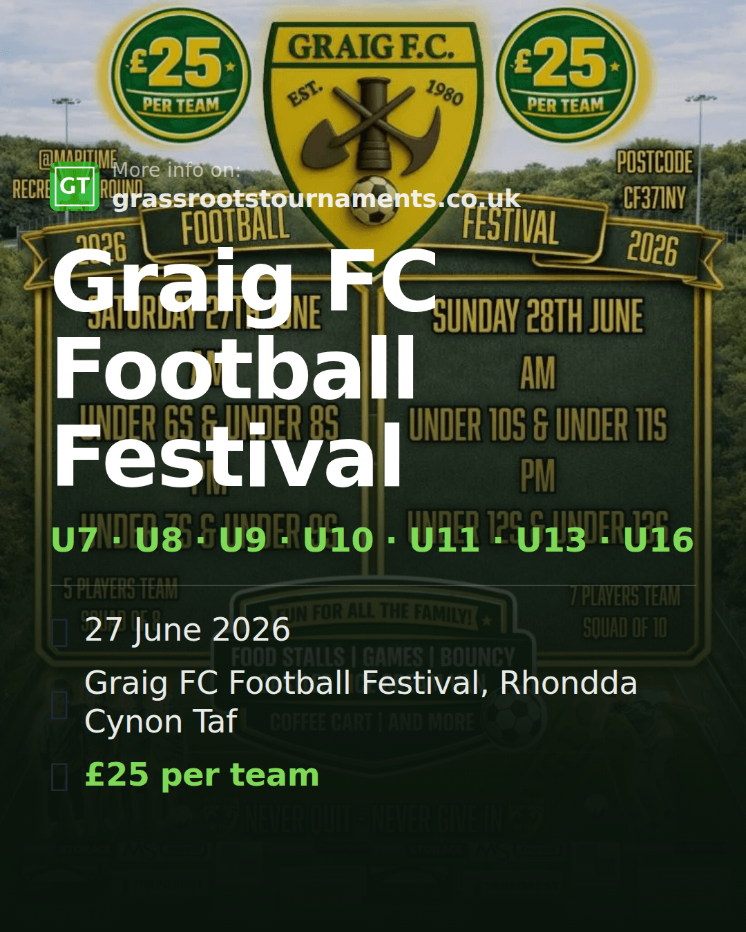 Graig FC Football Festival — social preview