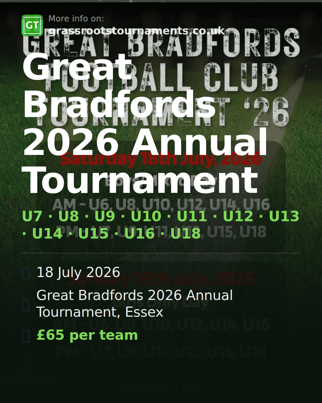 Great Bradfords 2026 Annual Tournament — social preview