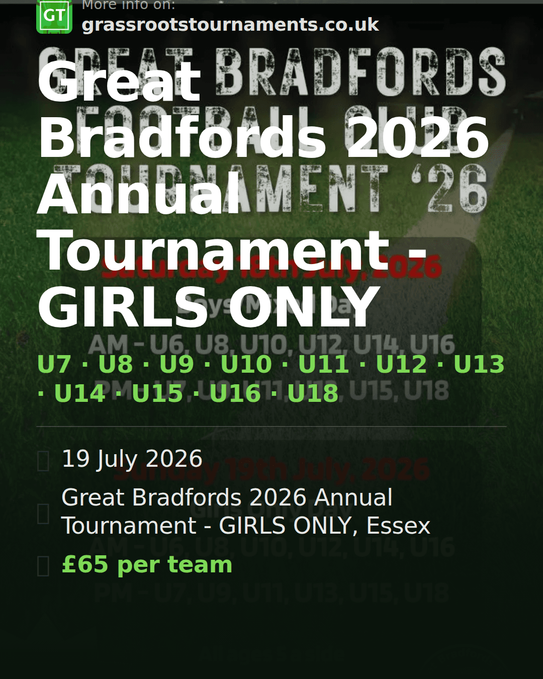 Great Bradfords 2026 Annual Tournament - GIRLS ONLY — social preview