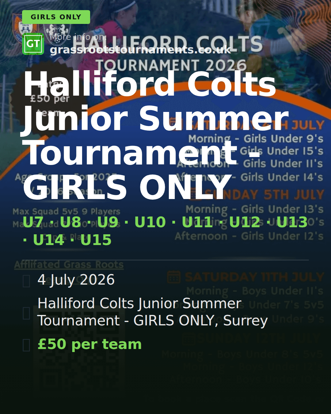 Halliford Colts Junior Summer Tournament - GIRLS ONLY — social preview