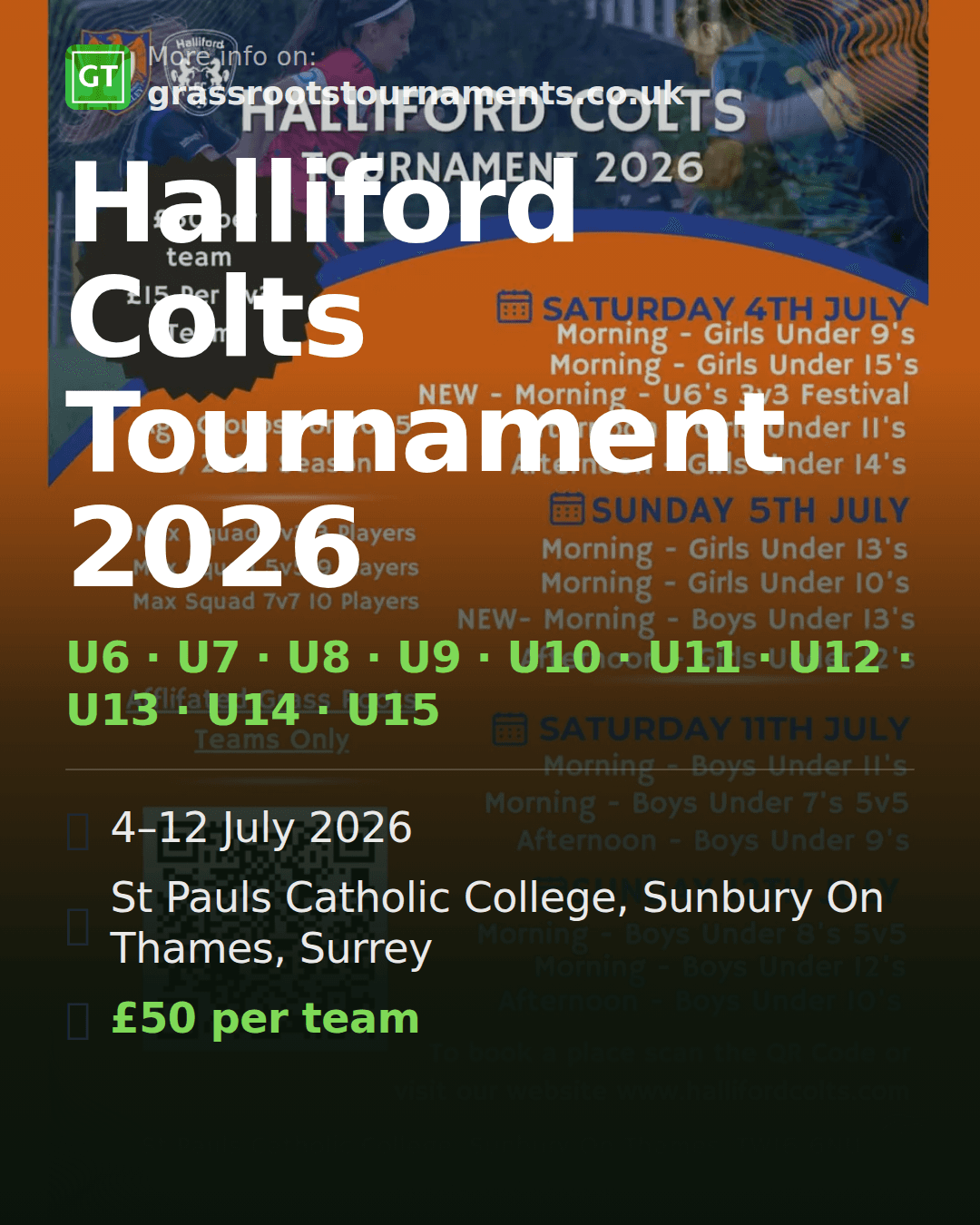 Halliford Colts Tournament 2026 — social preview
