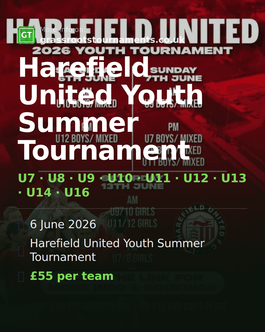 Harefield United Youth Summer Tournament — social preview