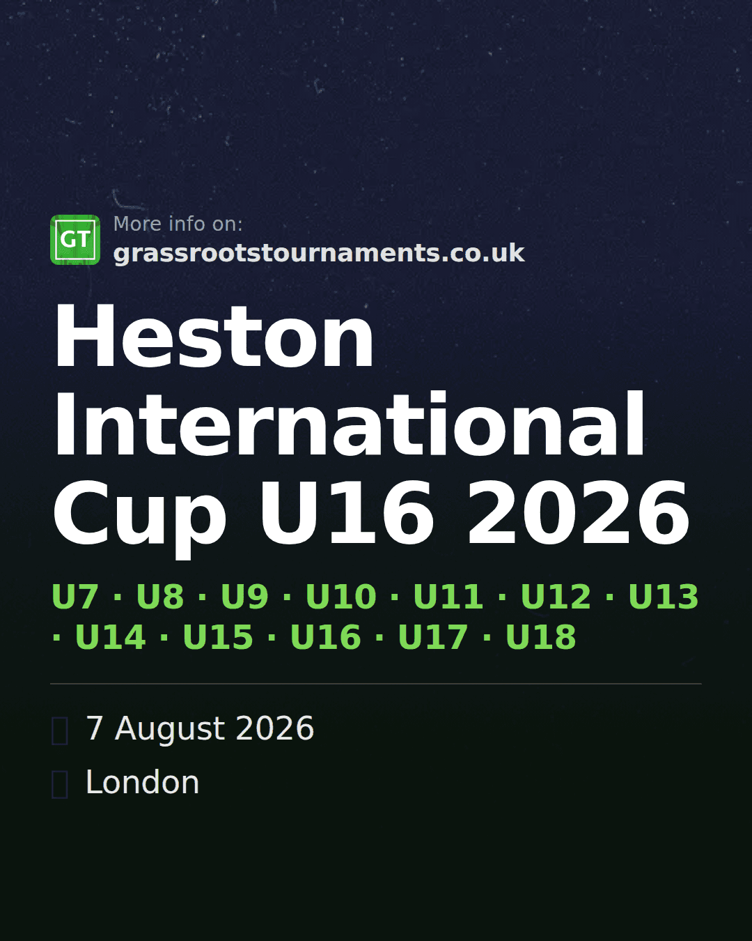 Heston International Cup U16 2026 — social preview