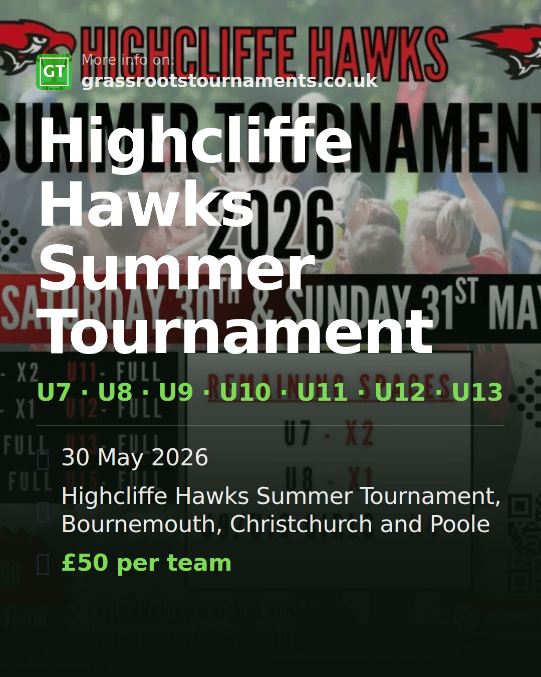 Highcliffe Hawks Summer Tournament — social preview