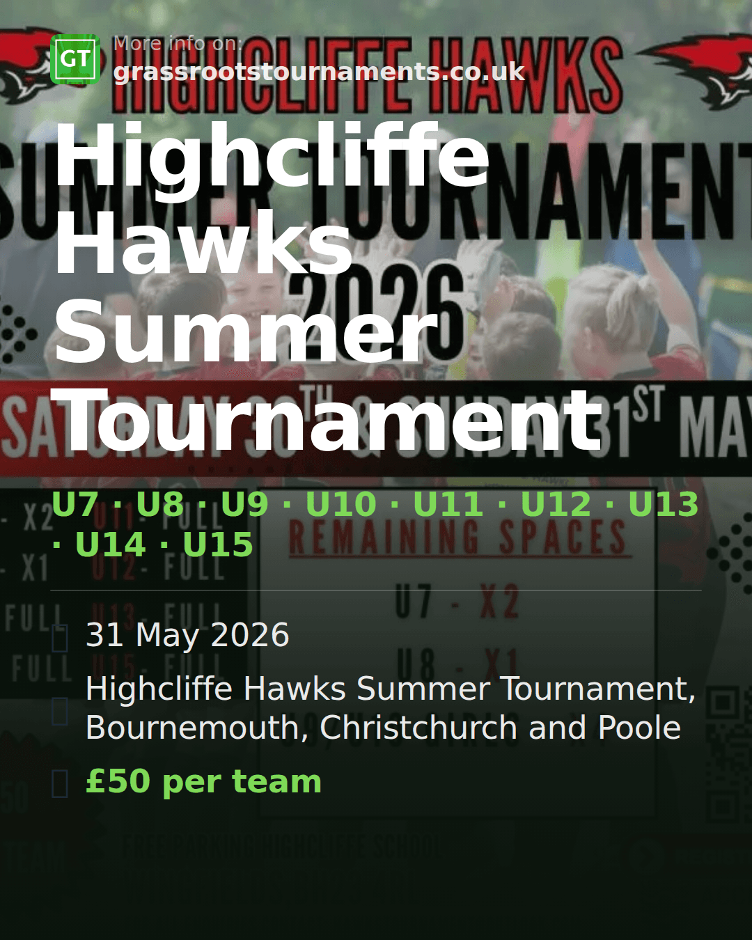 Highcliffe Hawks Summer Tournament — social preview