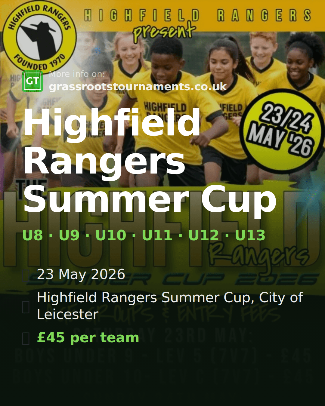 Highfield Rangers Summer Cup — social preview
