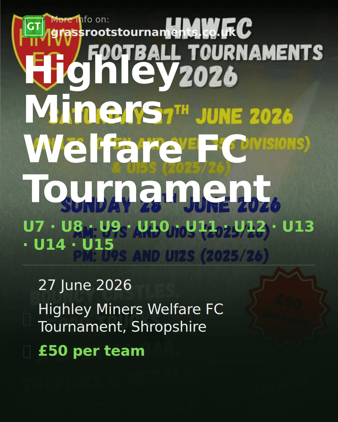Highley Miners Welfare FC Tournament — social preview