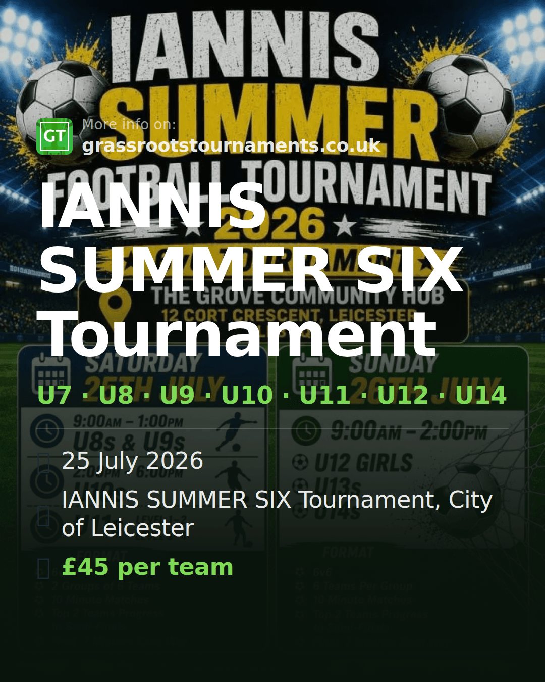 IANNIS SUMMER SIX Tournament — social preview
