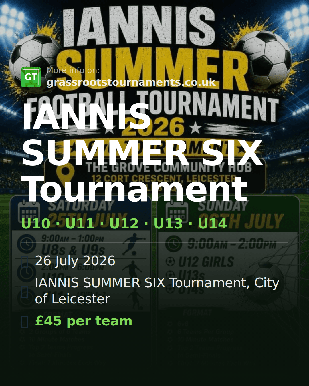IANNIS SUMMER SIX Tournament — social preview