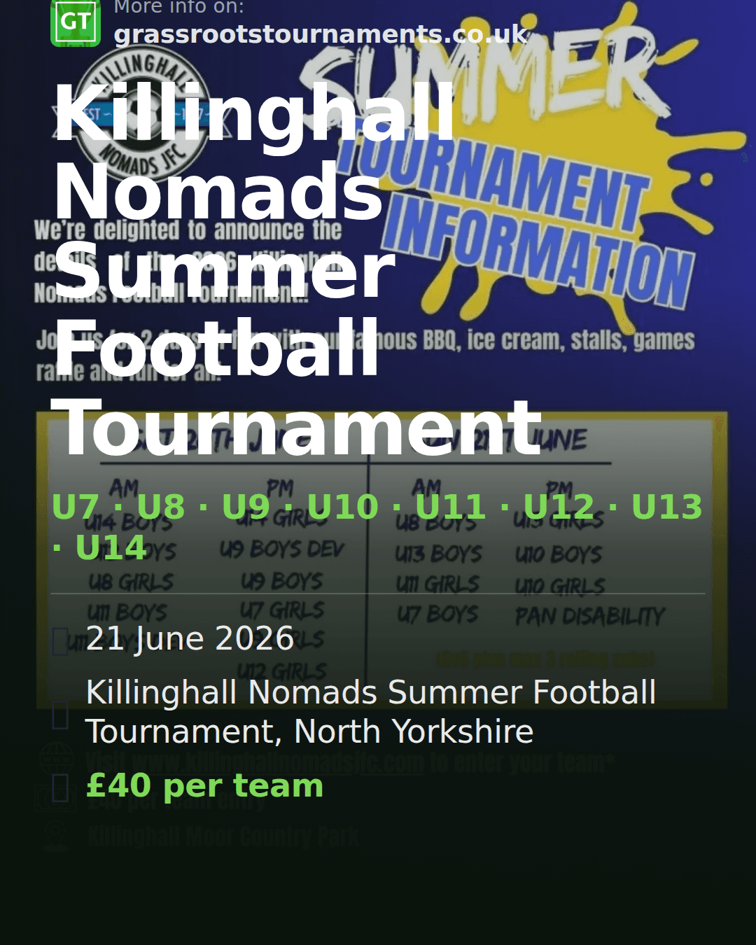 Killinghall Nomads Summer Football Tournament — social preview