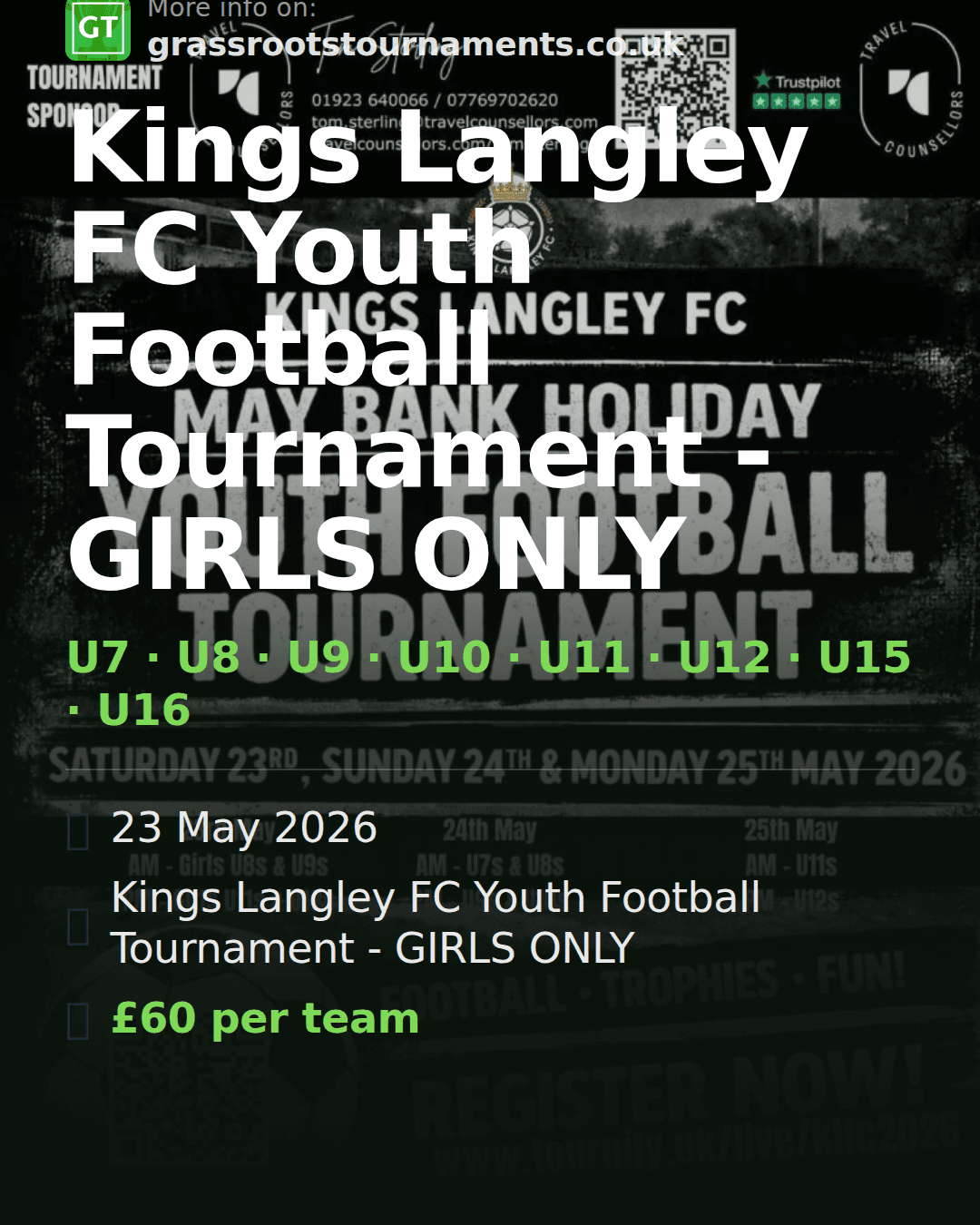 Kings Langley FC Youth Football Tournament - GIRLS ONLY — social preview