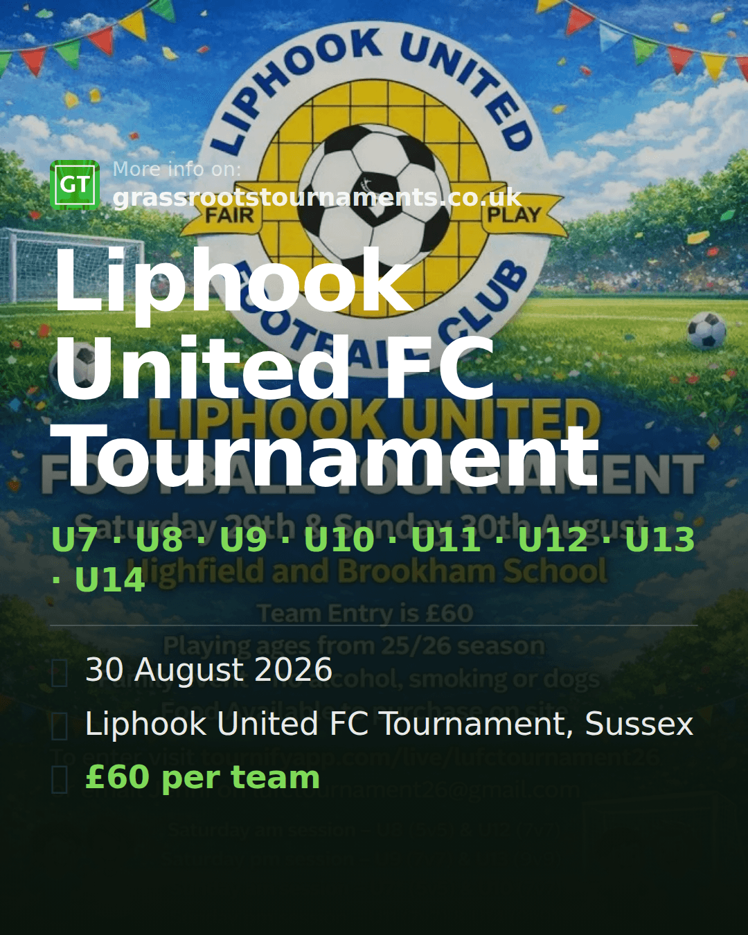 Liphook United FC Tournament — social preview
