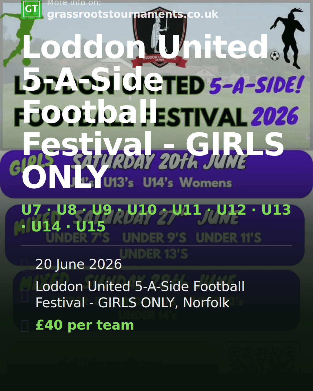Loddon United 5-A-Side Football Festival - GIRLS ONLY — social preview