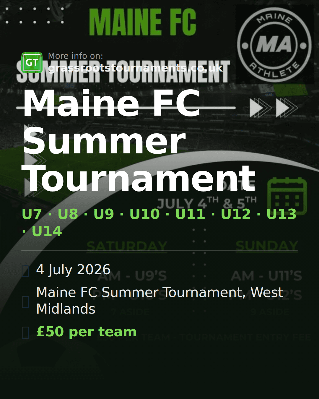 Maine FC Summer Tournament — social preview